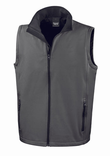 Bodywarmer Softshell - R232M Veste homme : minimum 5 pièces Result Gris/noir S 
