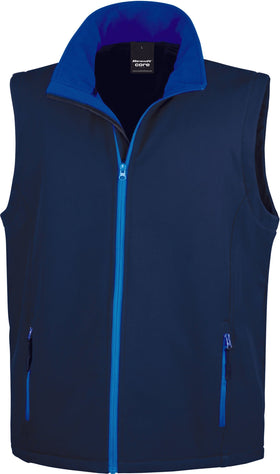 Bodywarmer Softshell - R232M Veste homme : minimum 5 pièces Result Marine/ royal S 