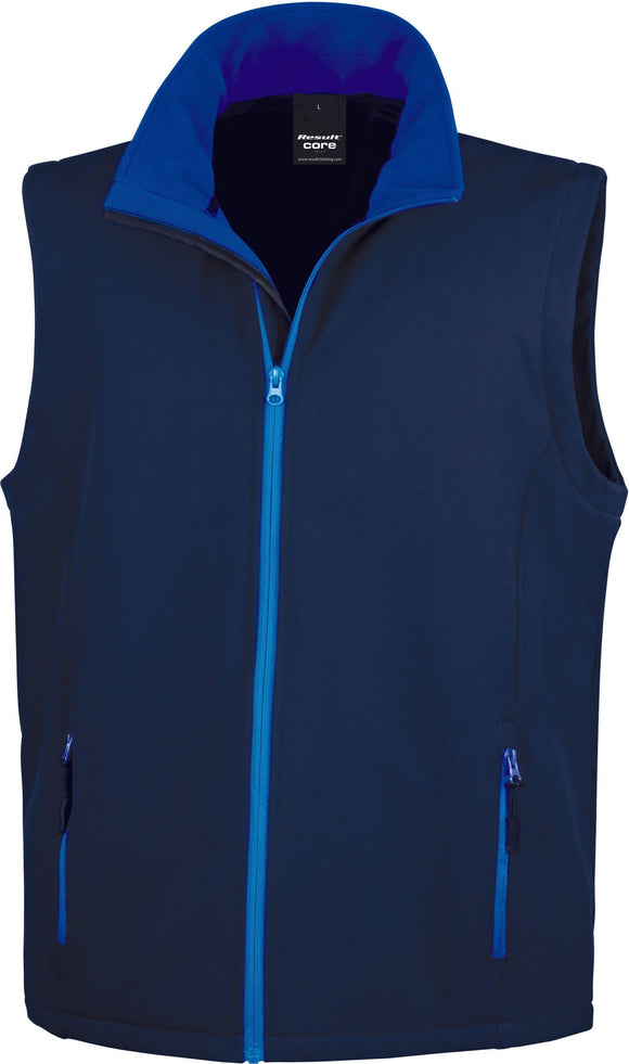 Bodywarmer Softshell - R232M Veste homme : minimum 5 pièces Result Marine/ royal S 