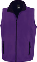Bodywarmer Softshell - R232M Veste homme : minimum 5 pièces Result Violet/noir S 