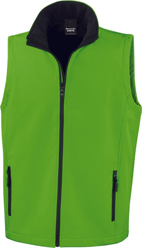 Bodywarmer Softshell - R232M Veste homme : minimum 5 pièces Result Vert/noir S 