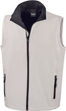 Bodywarmer Softshell - R232M Veste homme : minimum 5 pièces Result Blanc/noir S 