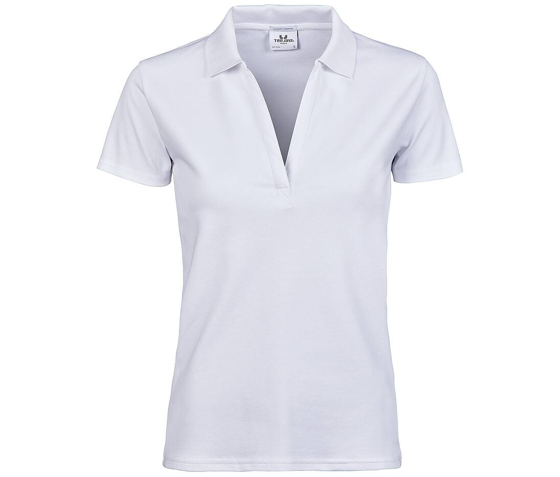 Polo luxury strech - TJ1409 polo femme:minimum 5 pièces Tee Jays Blanc S 