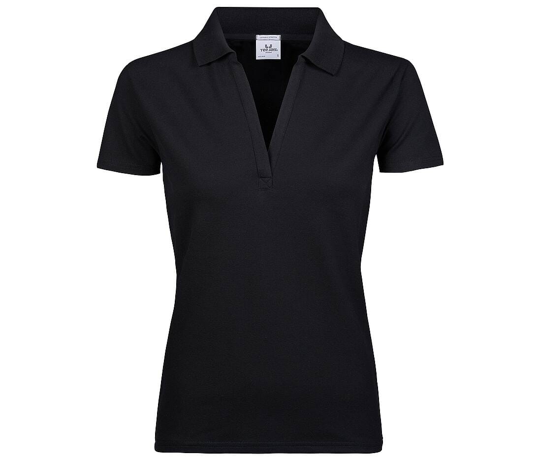 Polo luxury strech - TJ1409 polo femme:minimum 5 pièces Tee Jays Noir S 