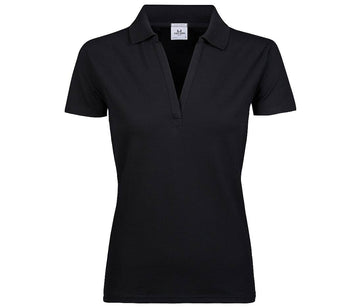Polo luxury strech - TJ1409 polo femme:minimum 5 pièces Tee Jays Noir S 