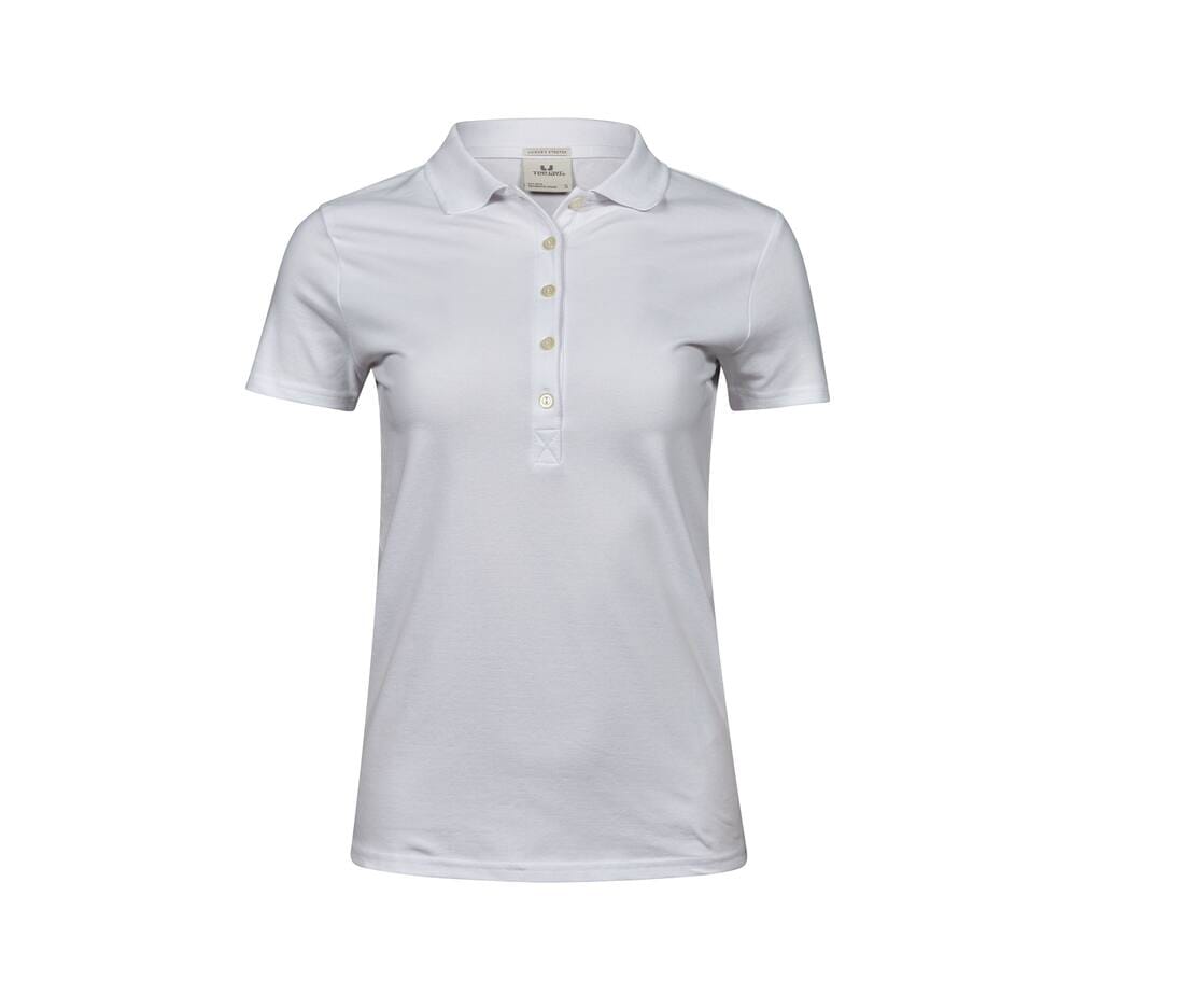 Polo Luxury Stretch- TJ145 Tee Jays Blanc S 