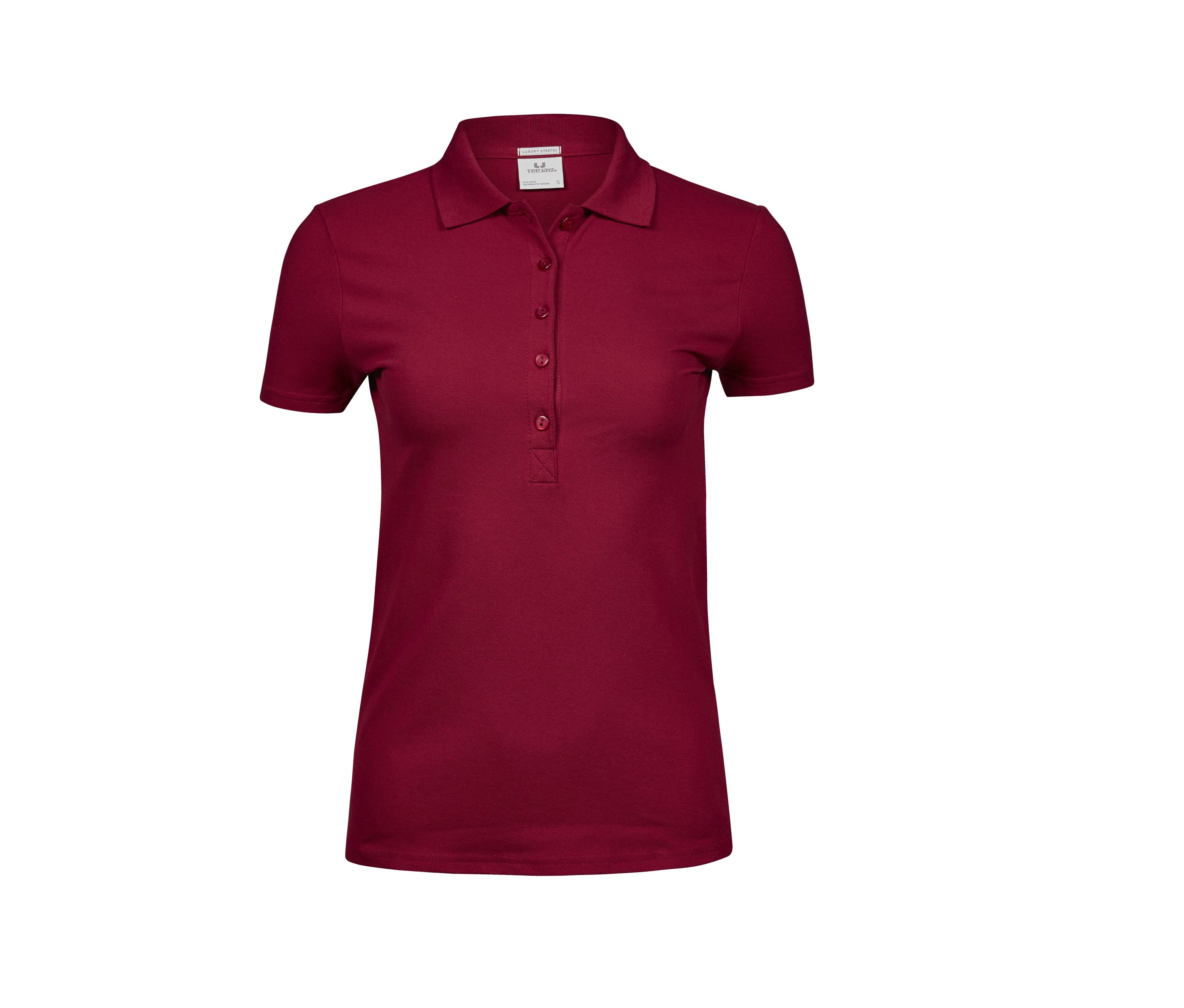 Polo Luxury Stretch- TJ145 Tee Jays deep Red S 