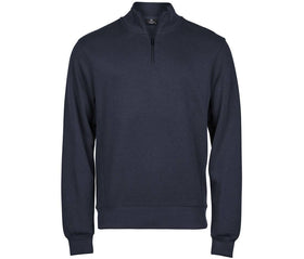 1/4 de zip interlock - TJ5506 Pull homme : minimum 5 pièces Tee Jays Marine S 