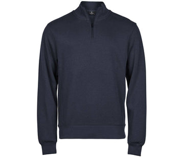 1/4 de zip interlock - TJ5506 Pull homme : minimum 5 pièces Tee Jays Marine S 