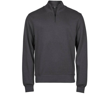 1/4 de zip interlock - TJ5506 Pull homme : minimum 5 pièces Tee Jays Anthracite S 