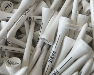 Tee biodégradable marquage shaft et cup vendu en vrac tee de golf: minimum 1000 pièces Biogolftee 