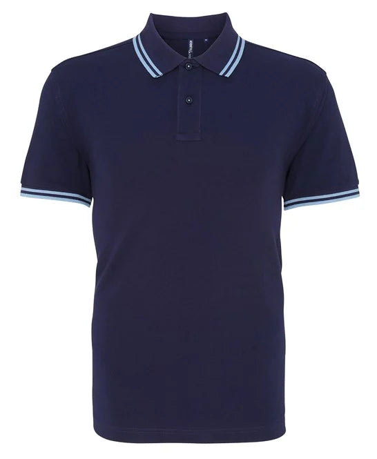 Polo tipped - AQ011 polo homme : minimum 5 pièces Asquith & Fox Marine/cornflower S 