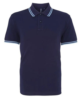 Polo tipped - AQ011 polo homme : minimum 5 pièces Asquith & Fox Marine/cornflower S 