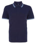 Polo tipped - AQ011 polo homme : minimum 5 pièces Asquith & Fox Marine/cornflower S 