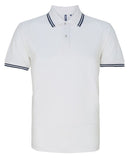 Polo tipped - AQ011 polo homme : minimum 5 pièces Asquith & Fox Blanc /marine S 