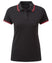 Polo tipped - AQ021 Polo femme :minimum 5 pièces Asquith & Fox Noir/red XS 