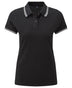 Polo tipped - AQ021 Polo femme :minimum 5 pièces Asquith & Fox Noir/blanc XS 