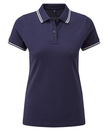 Polo tipped - AQ021 Polo femme :minimum 5 pièces Asquith & Fox Marine/blanc XS 