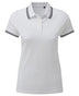 Polo tipped - AQ021 Polo femme :minimum 5 pièces Asquith & Fox Blanc /marine XS 