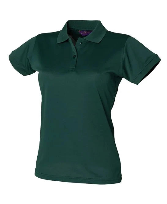 Polo personnalisé coolplus- H476 polo femme: minimum 5 pièces Henbury Vert bouteille S 
