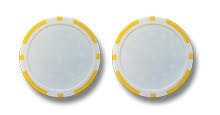 Marque balle poker marque balle: minimum 100 pièces Biogolftee Jaune fluo Recto 