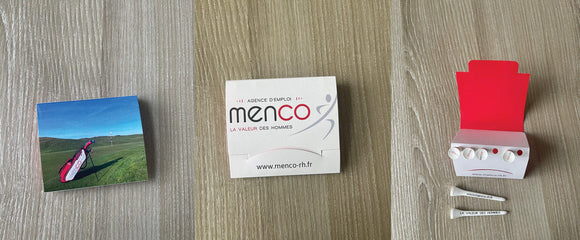 Pochette d'allumette + tee biodégradable tee de golf: minimum 100 pièces Biogolftee Classique 