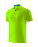 Polo école de golf - shinny polo junior minimum: 25 pièces à la couleur B.Land Jaune fluo 140 -155 cm 
