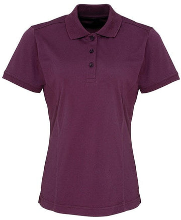Polo Piqué Coolchecker PR616 Polo femme :minimum 5 pièces Premier Aubergine XS 