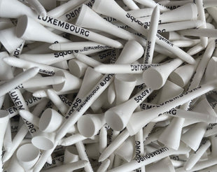 Tee biodégradable marquage shaft uniquement vendu en vrac tee de golf: minimum 1000 pièces Biogolftee 