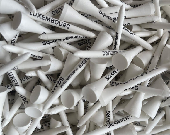 Tee biodégradable marquage shaft uniquement vendu en vrac tee de golf: minimum 1000 pièces Biogolftee 