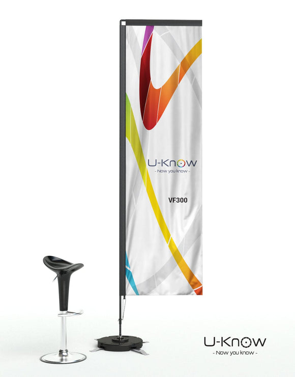 Oriflamme rectangulaire 270 x 70 cm Oriflamme : aucun minimum U-know 