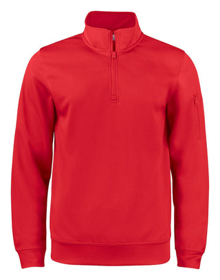 1/4 zip pour école de golf - 021072 pull junior:minimum 5 pièces Clique Rouge 100 