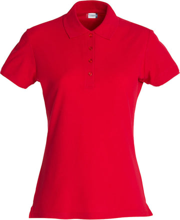 Basic Polo Lady Clique 028231 Polo femme :minimum 5 pièces Clique Rouge XS 