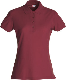 Basic Polo Lady Clique 028231 Polo femme :minimum 5 pièces Clique Bordeaux XS 