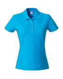 Basic Polo Lady Clique 028231 Polo femme :minimum 5 pièces Clique Turquoise XS 