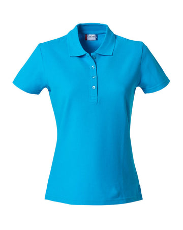 Basic Polo Lady Clique 028231 Polo femme :minimum 5 pièces Clique Turquoise XS 