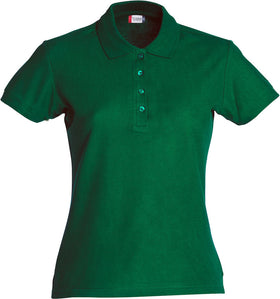 Basic Polo Lady Clique 028231 Polo femme :minimum 5 pièces Clique Vert bouteille XS 
