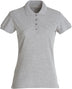 Basic Polo Lady Clique 028231 Polo femme :minimum 5 pièces Clique Gris mélangé XS 