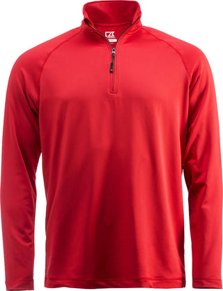 Coos bay half zip- 358400 Pull homme:minimum 5 pièces Cutter & buck Rouge S 