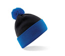 Bonnet Snowstorm two-tone Bonnet adulte : minimum 5 pièces Beechfield Noir/royal 