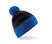 Bonnet Snowstorm two-tone Bonnet adulte : minimum 5 pièces Beechfield Noir/royal 
