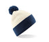 Bonnet Snowstorm two-tone Bonnet adulte : minimum 5 pièces Beechfield Marine/blanc 