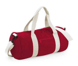 Sac de voyage contrasté Original Barrel Bag-BG144 sac de sport : minimum 2 pièces Bag Base Rouge/Blanc 