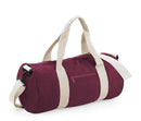 Sac de voyage contrasté Original Barrel Bag-BG144 sac de sport : minimum 2 pièces Bag Base Bordeaux/Blanc 