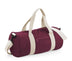 Sac de voyage contrasté Original Barrel Bag-BG144 sac de sport : minimum 2 pièces Bag Base Bordeaux/Blanc 