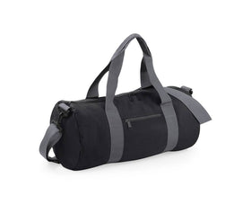 Sac de voyage contrasté Original Barrel Bag-BG144 sac de sport : minimum 2 pièces Bag Base Noir/Gris 