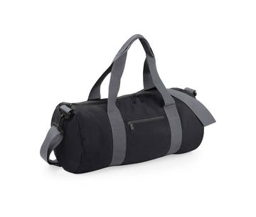 Sac de voyage contrasté Original Barrel Bag-BG144 sac de sport : minimum 2 pièces Bag Base Noir/Gris 