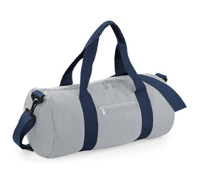 Sac de voyage contrasté Original Barrel Bag-BG144 sac de sport : minimum 2 pièces Bag Base Gris clair/Navy 