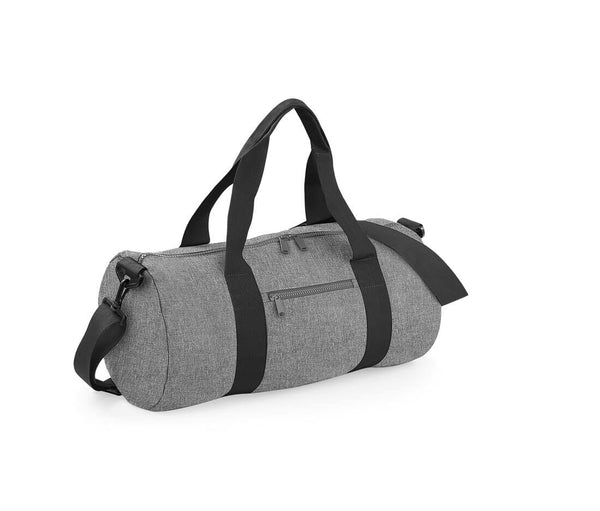 Sac de voyage contrasté Original Barrel Bag-BG144 sac de sport : minimum 2 pièces Bag Base Gris chiné/Noir 
