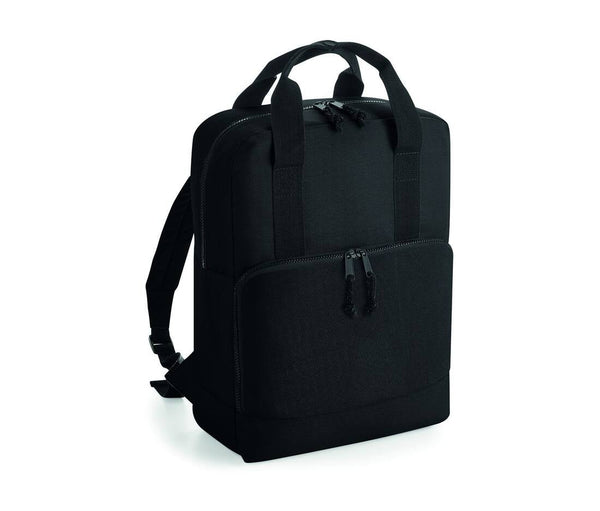 Sac à dos en polyester recyclé - BG287 sac de voyage: minimum 2 pièces Bag Base Noir 
